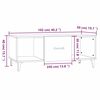 vidaXL Couchtisch Betongrau 102x50x40 cm Holzwerkstoff