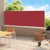 vidaXL Seitenmarkise Ausziehbar 220x500 cm Rot