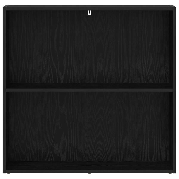 vidaXL B&uuml;cherregal Schwarz Eichen-Optik 60 x 30 x 76.5 cm