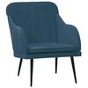 vidaXL Sessel Blau 63x76x80 cm Samt
