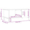 vidaXL Couchtisch Sonoma-Eiche 90x50x40 cm Holzwerkstoff