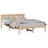 vidaXL Bettgestell Braun 150 x 200 cm Massivholz Kiefer
