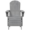 vidaXL Adirondack-Stuhl Hellgrau 82 x 74 x 92 cm HDPE