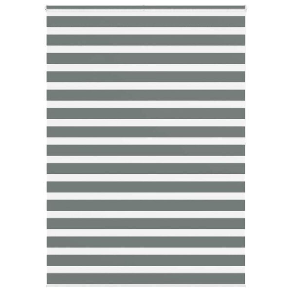 vidaXL Doppelrollo Dunkelgrau 165x200 cm Stoffbreite 160,9 cm Polyester