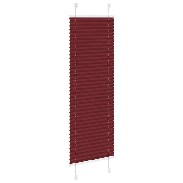 vidaXL Plissee Bordeauxrot 40x150 cm Stoffbreite 39,4 cm Polyester