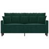 vidaXL 2-Sitzer-Sofa Dunkelgr&uuml;n 140 cm Samt
