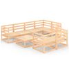 vidaXL 8-tlg. Garten-Lounge-Set Massivholz Kiefer