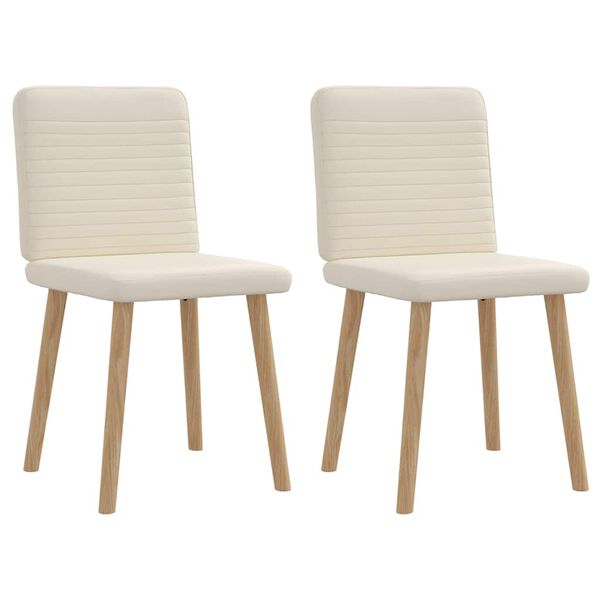 vidaXL Esszimmerstühle 2 Stk. Leinen