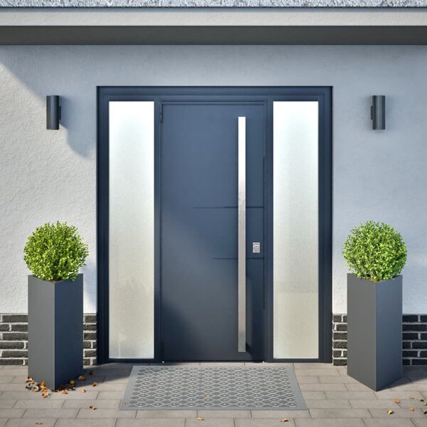 vidaXL Pflanzk&uuml;bel 2 Stk. Anthrazit Dreieckig 40x34,5x70 cm Stahl