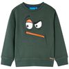 vidaXL Kinder-Sweatshirt Dunkelgr&uuml;n 92