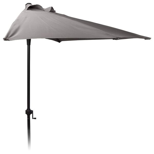 ProGarden Sonnenschirm 250 cm Halbrund Anthrazit