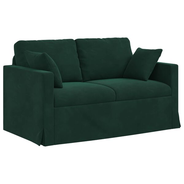 vidaXL Sofa Dunkelgr&uuml;n Gesamtabmessungen: 138 x 78 x 80 cm (B x T x H)