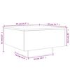 vidaXL Couchtisch Betongrau 55x55x31 cm Holzwerkstoff