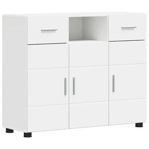 vidaXL Holzschrank mit Speicher Wei&szlig; 88,5 x 30,5 x 73 cm Holzwerkstoff