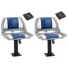 vidaXL Bootssitze mit Podest 2 Stk. 360&deg; Drehbar