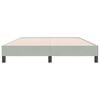 vidaXL Bettgestell ohne Matratze Hellgrau 160x220 cm Samt