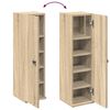 vidaXL Badezimmerschrank mit Rollenhalter Sonoma-Eiche 20,5x22x72 cm