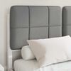 vidaXL Bettgestell mit gepolstertem Kopfteil Hellgrau 120 x 190 cm