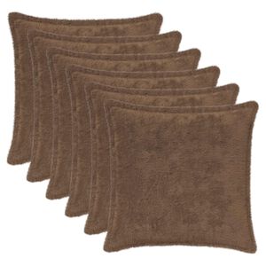 vidaXL Kissenbezug 6 stk. HOUTEN Hellbraun 30 x 30 cm