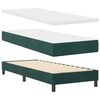 vidaXL Boxspringbett mit Matratze Dunkelgr&uuml;n 200 x 80 cm Samt