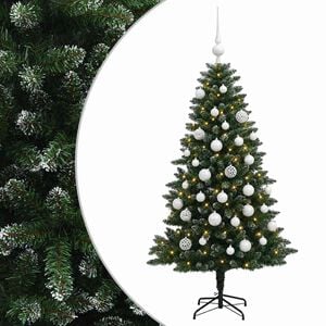 vidaXL K&uuml;nstlicher Weihnachtsbaum mit Kugel 150 cm 150 LEDs