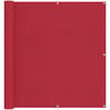 vidaXL Balkonsichtschutz Rot 110 x 400 cm Oxford-Stoff