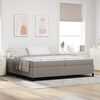 vidaXL Boxspringbett mit Matratze Taupe 200 x 200 cm Stoff