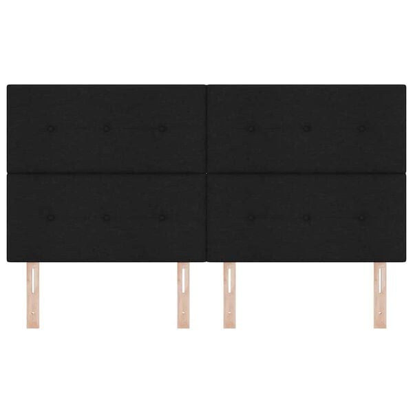 vidaXL Kopfteil mit Kopfteil Schwarz 180 cm Kunstleder