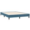 vidaXL Boxspringbett ohne Matratze Dunkelblau 140x210 cm Samt