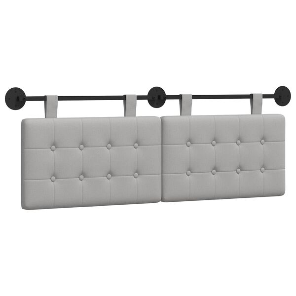 vidaXL H&auml;ngevorderseite Wandmontiert Wolkengrau 150 x 55 x 5 cm Stoff