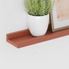 vidaXL Wandregal mit Regal 2 pcs Rot 60 x 9 x 3 cm Holzwerkstoff