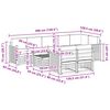 vidaXL Sofagarnituren 9 pcs Natur und Creme Massivholz Akazie