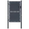 vidaXL Gartentor aus Stahl 100 x 200 cm Anthrazit