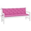 vidaXL Gartenbank-Auflagen 2 Stk. Rosa Oxford-Gewebe