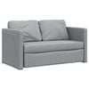 vidaXL Bodensofa mit Schlaffunktion Hellgrau 112x174x55 cm Stoff