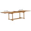 vidaXL 9-tlg. Garten-Essgruppe Teak Massivholz