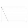 vidaXL Zaun mit Pfosten Silber 1,6 x 10 m Stahl