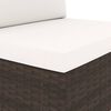 vidaXL 5-tlg. Garten-Lounge-Set Poly Rattan Braun
