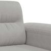 vidaXL 2-Sitzer-Sofa Hellgrau 140 cm Mikrofasergewebe