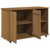 vidaXL Rollschrank Honigbraun 100 x 39 x 65,5 cm Massivholz Kiefer