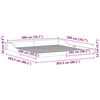 vidaXL Bettrahmen Wachsbraun 200 x 200 cm Massives Kiefernholz