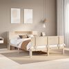 vidaXL Massivholzbett mit Regal ohne Matratze 120x190 cm Kiefer