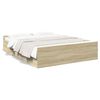 vidaXL Bettgestell mit Schubladen Sonoma-Eiche 140x200cm Holzwerkstoff