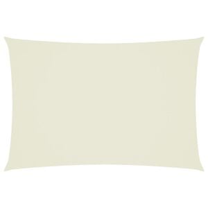 vidaXL Sonnensegel Oxford-Gewebe Rechteckig 3x5 m Creme