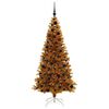 vidaXL Weihnachtsbaum mit 300 LEDs mit St&auml;nder Gold 180 cm PET