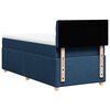vidaXL Boxspringbett mit Matratze Blau 90x190 cm Stoff