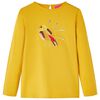 Kinder-Langarmshirt Dunkles Ocker 128