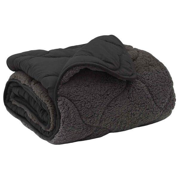 vidaXL Winterbettdecke Gepolstert Anthrazit 200 x 240 cm