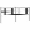 vidaXL Ersatz-Kopfteil Metall Schwarz 180 cm