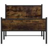 vidaXL Metallbett ohne Matratze R&auml;uchereiche 100x200 cm